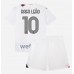 Billige AC Milan Rafael Leao #10 Børnetøj Udebanetrøje til baby 2023-24 Kortærmet (+ korte bukser)
